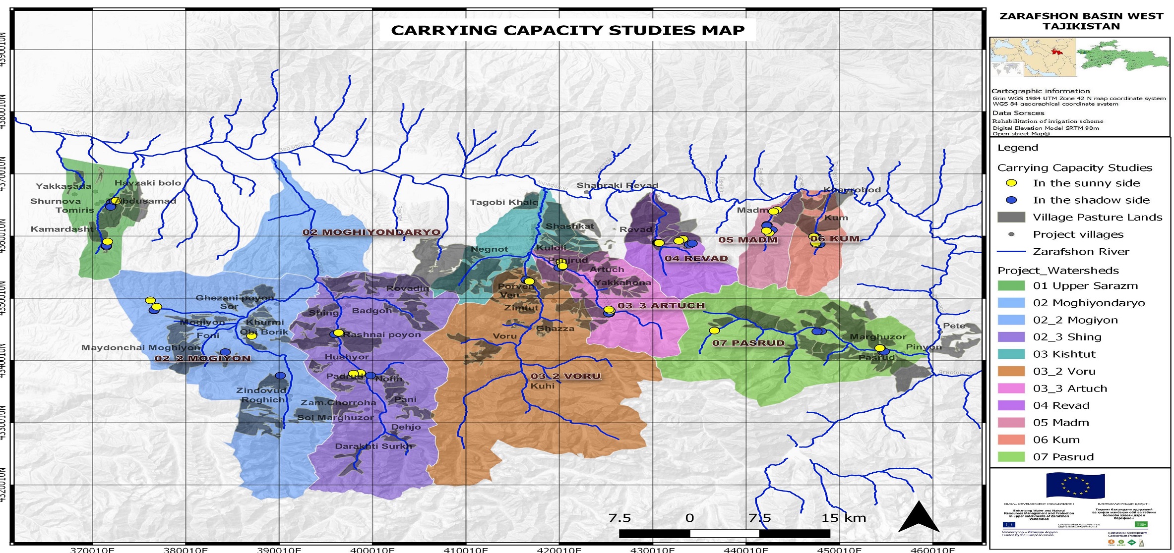 Provision of consultancy to conduct studies to evaluate the carrying capacity and pasture productivity in 9 watershed of Zarafshon valley.
